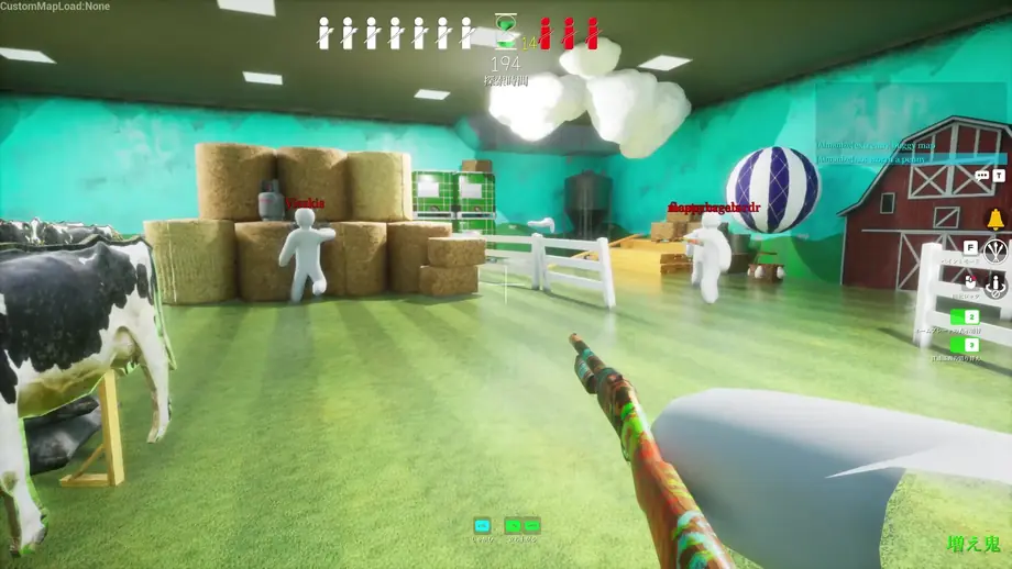 めっちゃカメレオンのステージ内でHUDと操作案内を確認する公式Steamスクリーンショット